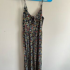 Floral Maxi Dress with Spaghetti Straps